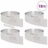 Bordure de Pelouse 4 pcs Argent 450 x 0,05 x 20 cm 554080554080