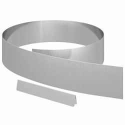 Bordure de Pelouse 4 pcs Argent 450 x 0,05 x 15 cm 554082554082