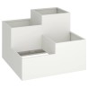 Cache-pot de jardin Blanc 80 x 80 x 60 cm Acier 554088554088