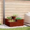 Cache-pot de jardin Rouillé 100 x 100 x 48 cm Acier patiné 554089554089