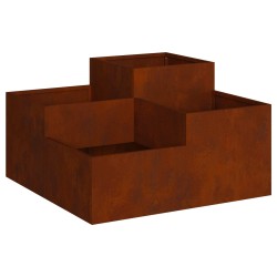 Cache-pot de jardin Rouillé 100 x 100 x 48 cm Acier patiné 554089554089