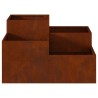 Cache-pot de jardin Rouillé 100 x 100 x 48 cm Acier patiné 554089554089