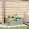 Cache-pot de jardin Argent 100 x 100 x 48 cm Acier galvanisé 554104554104