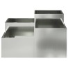 Cache-pot de jardin Argent 100 x 100 x 48 cm Acier galvanisé 554104554104