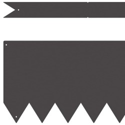 Bordure de Pelouse 30 pcs Noir 100 x 0.05 x 20 cm 554117554117