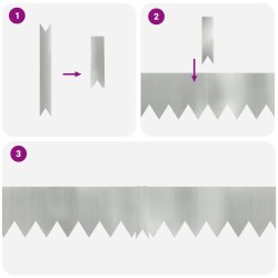 Bordure de Pelouse 30 pcs Argent 100 x 0,05 x 15 cm 554118554118
