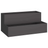 Cache-pot de jardin Noir 100 x 60 x 45 cm Acier laminé à froid 554119554119