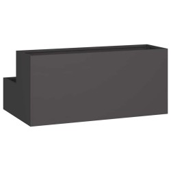Cache-pot de jardin Noir 100 x 60 x 45 cm Acier laminé à froid 554119554119
