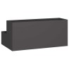 Cache-pot de jardin Noir 100 x 60 x 45 cm Acier laminé à froid 554119554119