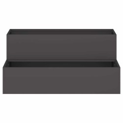 Cache-pot de jardin Noir 100 x 60 x 45 cm Acier laminé à froid 554119554119