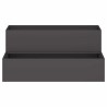 Cache-pot de jardin Noir 100 x 60 x 45 cm Acier laminé à froid 554119554119