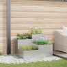 Cache-pot de jardin Argent 100 x 100 x 60 cm Acier galvanisé 554123554123