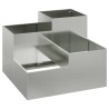 Cache-pot de jardin Argent 100 x 100 x 60 cm Acier galvanisé 554123554123