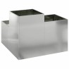 Cache-pot de jardin Argent 100 x 100 x 60 cm Acier galvanisé 554123554123
