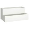Cache-pot de jardin Blanc 100 x 60 x 45 cm Acier laminé à froid 554124554124