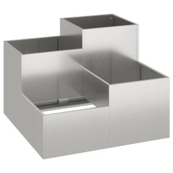 Cache-pot de jardin Rouillé 100 x 100 x 60 cm Acier patiné 554127554127