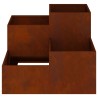 Cache-pot de jardin Rouillé 100 x 100 x 60 cm Acier patiné 554127554127