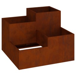 Cache-pot de jardin Rouillé 80 x 80 x 60 cm Acier patiné 554128554128