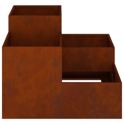 Cache-pot de jardin Rouillé 80 x 80 x 60 cm Acier patiné 554128554128