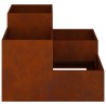 Cache-pot de jardin Rouillé 80 x 80 x 60 cm Acier patiné 554128554128