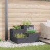 Cache-pot de jardin Anthracite 100 x 100 x 60 cm Acier 554131554131