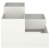 Cache-pot de jardin Blanc 100 x 100 x 60 cm Acier 554132554132