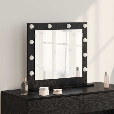Miroir de vanité Rectangulaire Chêne noir 60 x 55 x 18 cm 554147554147