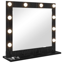 Miroir de vanité Rectangulaire Chêne noir 60 x 55 x 18 cm 554147554147