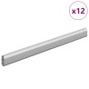 Tige de placard 12 pcs Argenté 316 x 15 x 29 mm 554155554155
