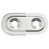 Support de tringle de placard 2 pcs Zinc blanc 40 x 18 x 10 mm 554160554160