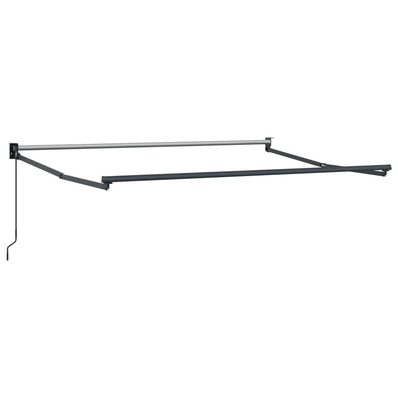 Cadre de store rétractable manuel Anthracite 3 x 2 m Aluminium 554165554165
