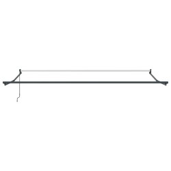 Cadre de store rétractable manuel Anthracite 4 x 2 m Aluminium 554166554166