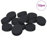 Tapis de pieds de meubles 12 pcs Noir Ø 14 x 4 mm EVA 554167554167