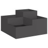 Cache-pot de jardin Noir 100 x 100 x 48 cm Acier 554168554168