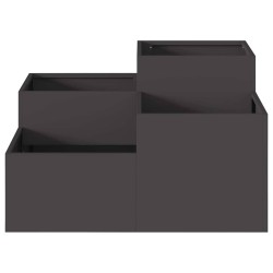 Cache-pot de jardin Noir 100 x 100 x 48 cm Acier 554168554168