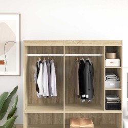 Tige de placard 2 pcs Argenté 864 x 15 x 29 mm 554169554169