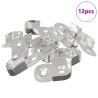 Support de tringle de placard 12 pcs Zinc blanc 40 x 18 x 10 mm 554176554176
