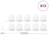 Lampes miroir 12 pcs Blanc 4.5 x 4.5 x 4.8 cm Plastique 554178554178