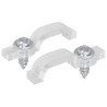Clips de bande LED 2 pcs Transparent 23,8 x 7,3 x 4,3 mm 554179554179