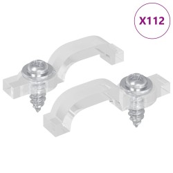 Clips de bande LED 2 pcs Transparent 23,8 x 7,3 x 4,3 mm 554182554182