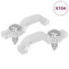 Clips de bande LED 2 pcs Transparent 23,8 x 7,3 x 4,3 mm 554184554184