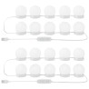 Lampes miroir 2 pcs Blanc 4.5 x 4.5 x 4.8 cm Plastique 554189554189
