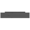  Tiroirs de lit 2 pcs Gris Bois de pin massif 