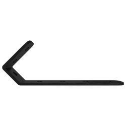 Crochets 2 pcs Noir M5 x 110 mm Fer 554197554197