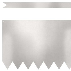 Bordure de Pelouse 20 pcs Argent 100 x 0,05 x 30 cm 554205554205