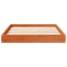Lit pour Chien Cire marron 101,5 x 74 x 9 cm Bois de Pin Massif 554208554208