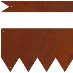 Bordure de Pelouse 10 pcs Marron 100 x 0.05 x 20 cm 554210554210