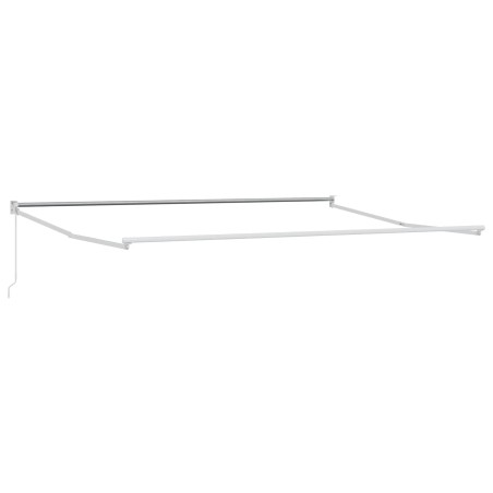 Cadre de store rétractable manuel Blanc 4 x 2 m Aluminium 554220554220