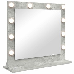 Miroir de vanité Rectangulaire Gris béton 60 x 55 x 18 cm 554221554221