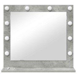 Miroir de vanité Rectangulaire Gris béton 60 x 55 x 18 cm 554221554221